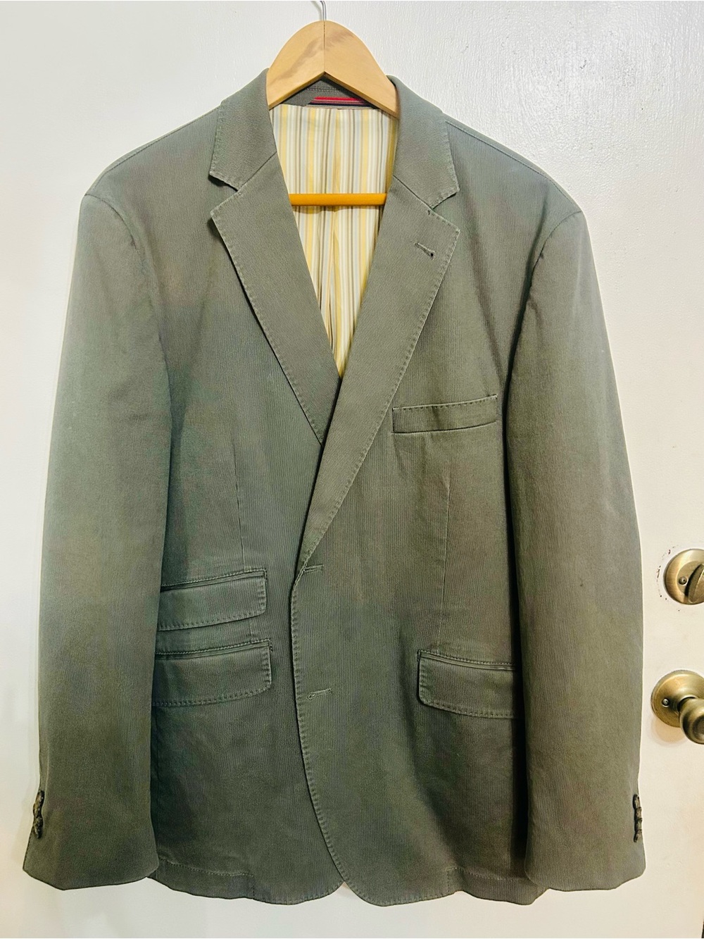 Men's Olive Green Sport Coat Blazer